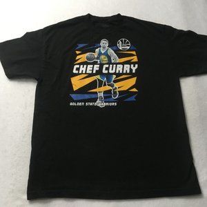 xx Golden State Warriors CHEF tee XL Steph Curry #30 NBA Basketball DUBS black
